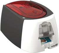 Evolis Badgy 200 - Einseitiger Kartendrucker als Kit mit Karten, Farbband und
