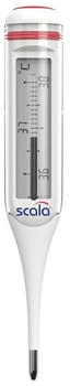Scala Digitales Fieberthermometer SC 1493 Wasserfest, Mit Fieberalarm, Weiß (01493)