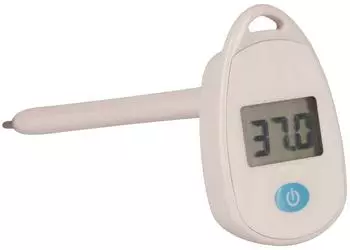 Kerbl Fieberthermometer Gro&szlig;tiere, digital, wasserdicht, Sonde 14cm (2138)