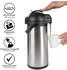 ONVAYA Airpot Pumpkanne mit Tropfschale 5 L silber