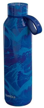 Quokka Solid Thermosflasche 630ml mit Halterung waves