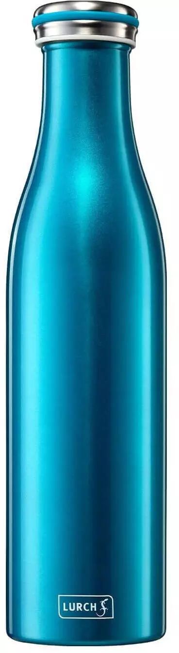 Lurch Isolierflasche Edelstahl 0,75l wasserblau