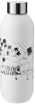 Stelton Keep Cool Mumin Flasche 0,75 l Soft white-black