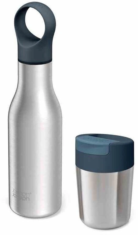 Joseph Joseph Refill Reuse Repeat (Flaschen 500ml und Becher 340ml im Set) Isolierflasche