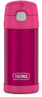 THERMOS Isolierflasche "FUNTAINER STRAW BOTTLE, doppelwandiger Edelstahl,