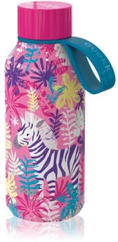 Quokka Kids Solid Zebras Thermosflasche mit Edelstahl Aufhänger 330 ml (QUO40147)
