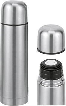 Haushalt International 0,5l Edelstahl ca. 7 x 25cm doppelwandig Druckknopfsystem