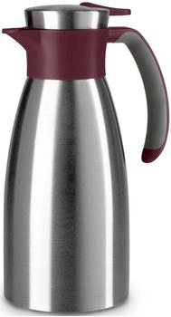 Emsa Isolierkanne SOFT GRIP 1l Edelstahl weinrot