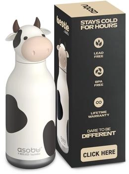 Asobu Bestie Isolierflasche Kuh weiss / schwarz (ASSBV44COW)