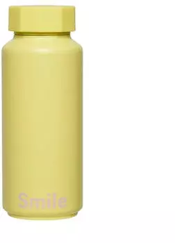 Design Letters Designletters Isolierflasche Smile-gelb