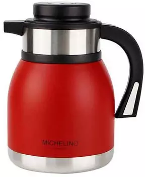 Michelino Nora Isolierkanne doppelwandig 1,2L Rot (HTX-54536-DHL)
