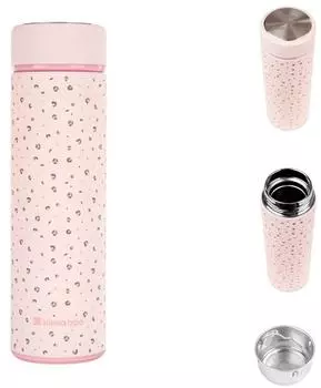 KIKKABOO Savanna Isolierflasche 500ml Edelstahl, rosa (31302030054)