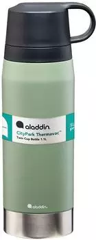 Aladdin CityPark Thermavac Isolierflasche, Edelstahl, salbeigr&uuml;n, 1,1L (10-10379-005)