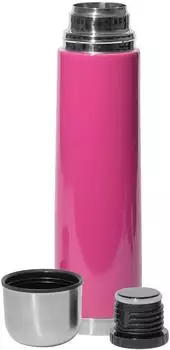Gr&auml;we Isolierflasche 1L Edelstahl mit Becher, Pink (4800)