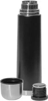 Gr&auml;we Thermosflasche 4800 C1M 1L Edelstahl 18/10 mit Becher, schwarz (4010094011819)