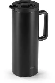 Beem Thermal Jug Isolierkanne 1L, mattschwarzer Glaseinsatz (09738)