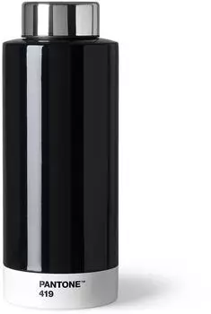 Pantone Trinkflasche Doppelwandig Edelstahl 500ml Schwarz 419 (10112)