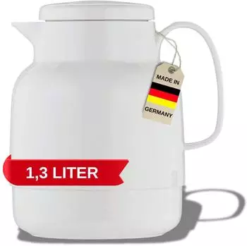 Helios Mondo Isolierkanne Kunststoff 1,3l wei&szlig; (Helios_3355-001)