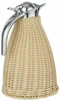 IB Laursen Thermoskanne 1500 ml Rattan Edelstahl Natur