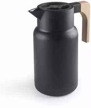 Lacor Thermo Jug Wood Black Doppelwand 1L (62598)