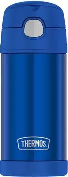 Thermos FUNtainer Straw Bottle Isolier-Trinkflasche navy 350ml (4113342035)
