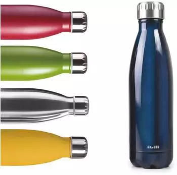 ibili Thermoflasche doppelwandig 500ml, blau (758450B)