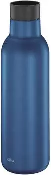 Cilio Deluxe Isoliertrinkflasche 450ml, blau matt, Edelstahl (544770)