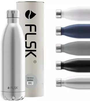 FLSK Isolierflasche 0,75l Edelstahl silber