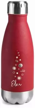 Lacor Doppelwandflasche Edelstahl, rot, 0,26l (62546)