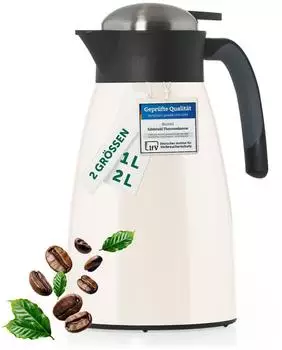 Blumtal Isolierkanne 1 l Wei&szlig;