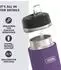 Thermos Isolierflasche 0,71 l Lila Strohhalm