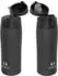 LuxusKollektion Thermoflasche Edelstahl 500ml BPA-frei, 2 Deckel, schwarz