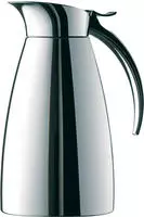 Emsa Thermoskanne Eleganza, Easy Open, 502488, Edelstahl, mit Tipverschluss, silber,