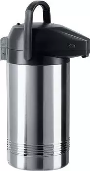 Emsa PRESIDENT Pump-Isolierkanne edelstahl/schwarz 3,0 l