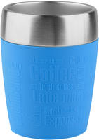 Emsa Thermobecher "Travel Cup" 0,2 Liter, Edelstahl, Trink- und Eisbecher, gummierte