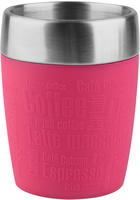 Emsa Thermobecher "Travel Cup" 0,2 Liter, Edelstahl, Trink- und Eisbecher, gummierte