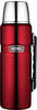 Thermos King - 1,2 Liter Isolierflasche edelstahl rot