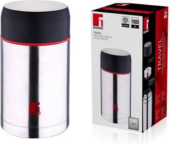 Bergner Thermos-Behälter 1L Chrom matt