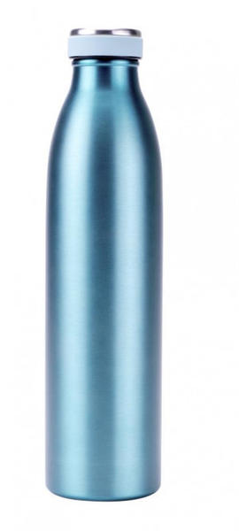 Steuber Edelstahl Thermoflasche mit auslaufsicherem Schraubverschluss 750 ml blau