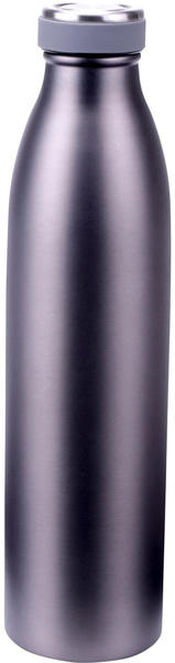 Steuber Edelstahl Thermoflasche mit auslaufsicherem Schraubverschluss 750 ml grau