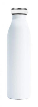 Steuber Thermoflasche doppelwandig Edelstahl auslaufsicherer Deckel 500 ml metallic weiß