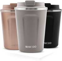 Mameido Thermobecher Edelstahl 470 ml Taupe Grey