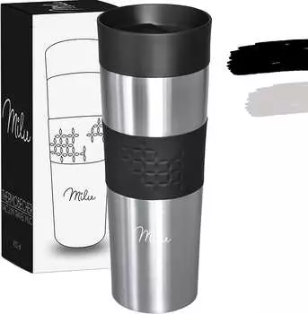 Milu Thermobecher 450 ml schwarz
