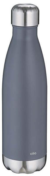 Cilio Isolierflasche Elegante 500 ml grau matt