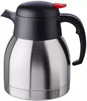APS Isolierkanne "Classic" 1 l Einhandautomatik, doppelwandiger Edelstahl