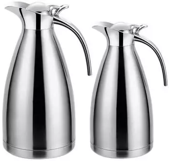 Cheffinger 2er Set Thermoskanne 1l + 1,5l Rot
