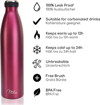 Milu Thermoskanne 0,5 L berry