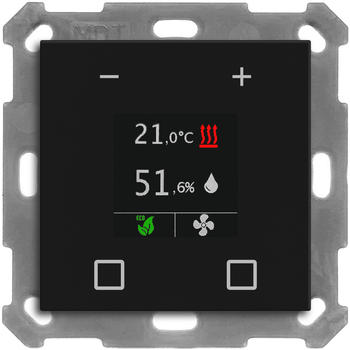 MDT KNX Raumtemperaturregler Smart 55 schwarz matt