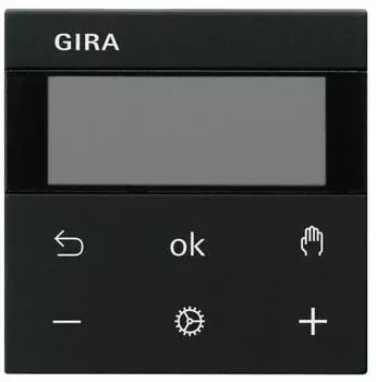 Gira System 3000 RTR Display System 55 schwarz matt