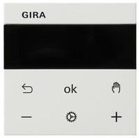GIRA 539403 System 3000 Raumtemperaturregler BT, System 55, reinwei&szlig; gl&auml;nzend